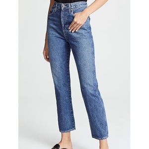AGOLDE Pinch Waist Straight Leg Jeans in Placebo